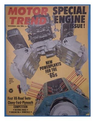 Motor Trend December 1964 Special Engine Issue Car Magazine - Image 1