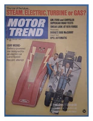 Motor Trend January 1969 Electric Car Ford Magazine - Image 1