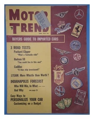 Motor Trend June 1955 Buyers Guide To Imported Cars Magazine - Image 1