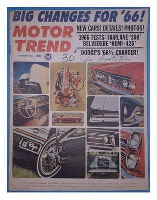 MOTOR TREND OCT 1965 BIG CHANGES FOR '66! Magazine - Image 1