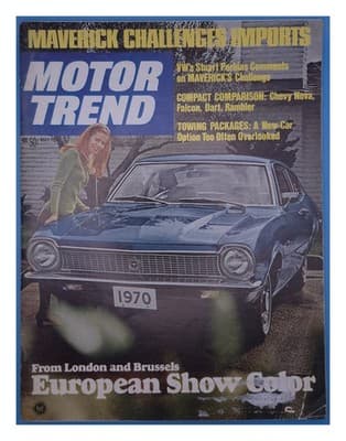 Motor Trend November 1970 Maverick Challenges Imports Car Magazine - Image 1