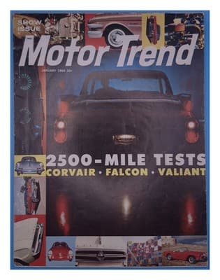 Motor Trend January 1960 2500-MILE TESTS Magazine - Image 1