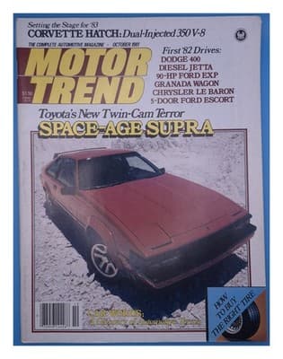 Motor Trend October 1981 CORVETTE HATCH Magazine - Image 1