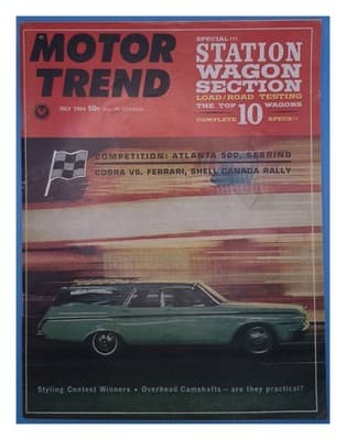 Motor Trend July 1964 Station Wagon Car Magazine - Image 1