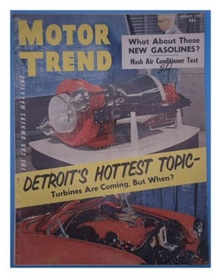 MOTOR TREND AUG 1954 TURBINES Magazine - Image 1