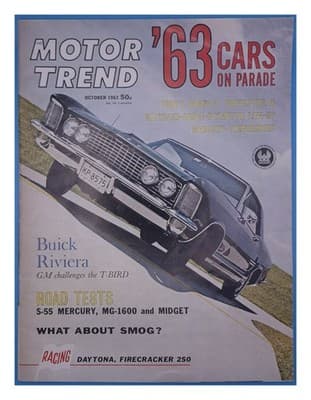 Motor Trend October 1962 CARS ON PARADE Magazine - Image 1