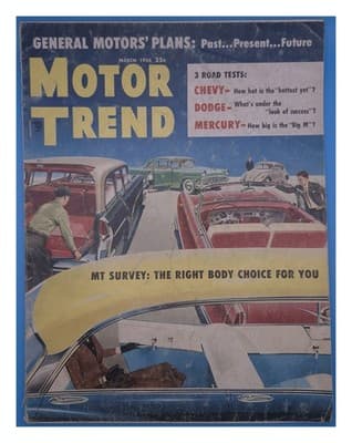 Motor Trend March 1956 General Motors Plans Road Tests Car Magazine - Image 1