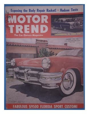 Motor Trend August 1952 Exposing Body Repair Racket Car Magazine - Image 1