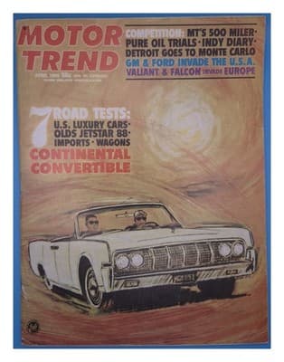 Motor Trend April 1964 Competition & Luxury Cars Magazine - Image 1