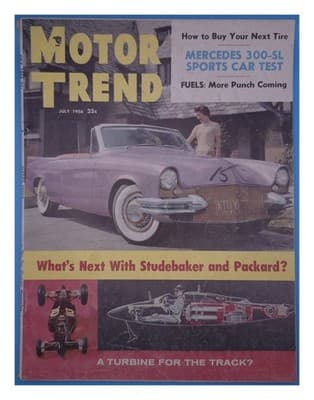 Motor Trend July 1956 MERCEDES 300-SL SPORTS CAR Test Magazine - Image 1