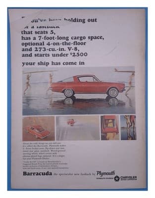 Motor Trend August 1964 First '65 Cars Car Design Highlights Magazine - Thumbnail 2