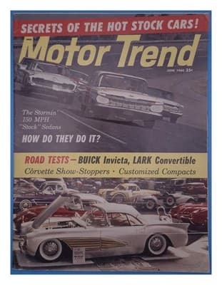 Motor Trend June 1960 Corvette Hot Stock Cars Magazine - Image 1