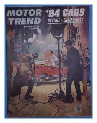 Motor Trend September 1963 '64 Cars; Sty Magazine - Image 1