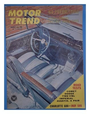 Motor Trend August 1963 Luxury Interior '64 Predictions Car Magazine - Image 1