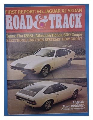 Road & Track September 1972 V12 Jaguar XJ Tests & Tech Magazine - Image 1