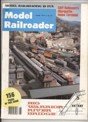 Model Railroader June 1978 Marquette Union Terminal Magazine - Image 1