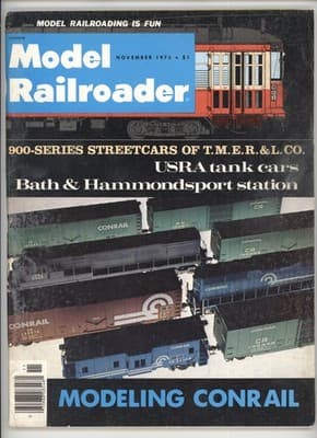 Model Railroader November 1976 Streetcars Conrail Modeling Magazine - Image 1