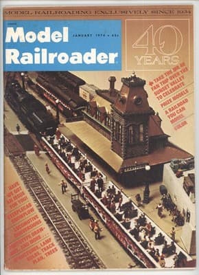 Model Railroader January 1974 40th Anniversary Model Railroad Magazine - Image 1