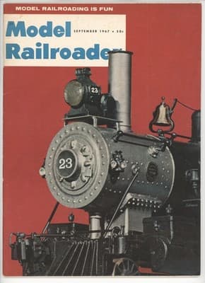 Model Railroader September 1967 Steam Locomotive Magazine - Image 1