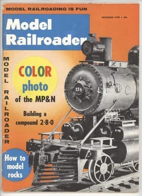 Model Railroader December 1959 Compound 2-8-0 Steam Locomotive Magazine - Image 1