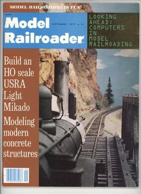 Model Railroader September 1977 HO USRA Light Mikado Model Railroad Magazine - Image 1
