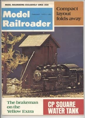 Model Railroader January 1973 Compact Layout Folds Away Magazine - Image 1