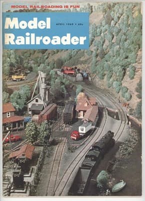 Model Railroader April 1969 Mountain Railroad Layout Magazine - Image 1