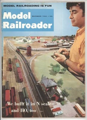 Model Railroader December 1968 N Scale HO Layout Magazine - Image 1