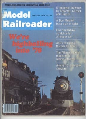 Model Railroader January 1978 Maine 2-footers Steam Locomotives Magazine - Image 1