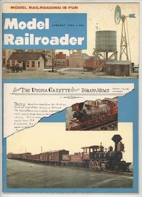 Model Railroader January 1968 Utopia Gazette & Donata News Magazine - Image 1