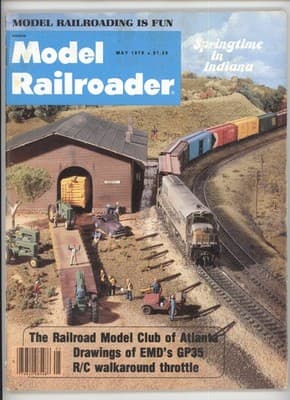 Model Railroader May 1978 Springtime in Indiana Model Railroad Magazine - Image 1