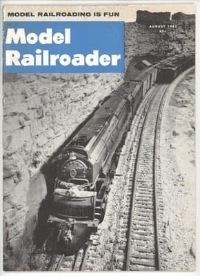 Model Railroader August 1961 Model Railroading Fun Magazine - Image 1