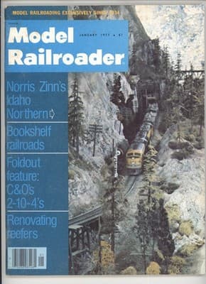 Model Railroader January 1977 Norris Zinn's Idaho Northern Magazine - Image 1