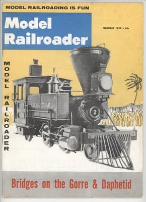 Model Railroader February 1959 Gorre & Daphetid Bridges Magazine - Image 1