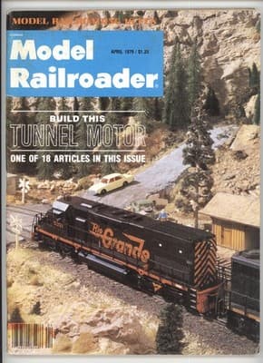 Model Railroader April 1979 Build This Tunnel Motor Magazine - Image 1