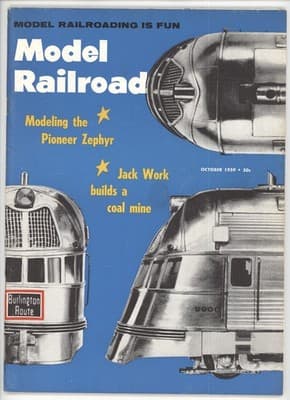 Model Railroad October 1959 Modeling the Pioneer Zephyr Magazine - Image 1