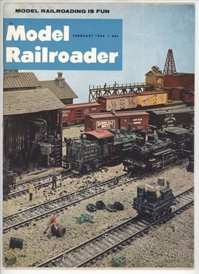 Model Railroader February 1968 Diamond Salt Route Magazine - Image 1
