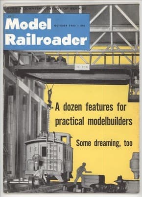 Model Railroader October 1962 50 Ton Crane Magazine - Image 1