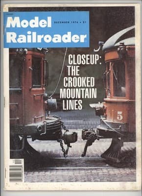 Model Railroader December 1976 Crooked Mountain Lines Magazine - Image 1
