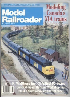 Model Railroader May 1982 VIA Trains Magazine - Image 1