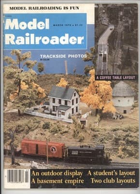 Model Railroader March 1978 Trackside Photos Layouts Magazine - Image 1