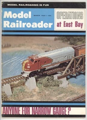 Model Railroader March 1968 Operations at East Bay Magazine - Image 1