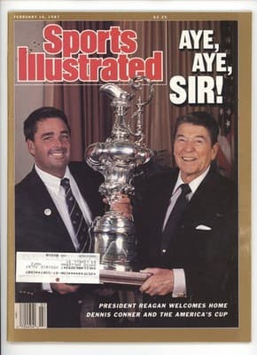Sports Illustrated February 16, 1987 America's Cup Yachting Magazine - Image 1