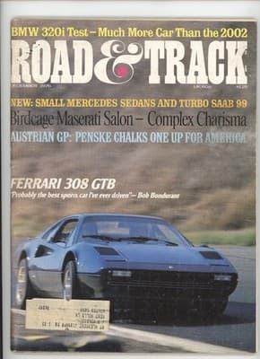 Road & Track December 1976 Ferrari 308 GTB Car Magazine - Image 1