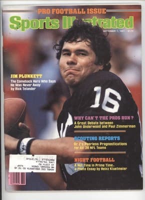 Sports Illustrated September 7, 1981 Jim Plunkett Pro Football Magazine - Image 1