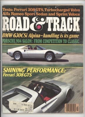 Road & Track July 1978 Ferrari 308 GTS Porsche 904 Magazine - Image 1