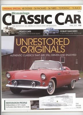 Hemmings Classic Car April 2013 Unrestored Originals Magazine - Image 1