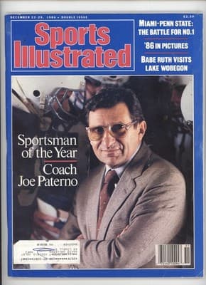 Sports Illustrated Dec 22-29 1986 Joe Paterno Coach Football Magazine - Image 1
