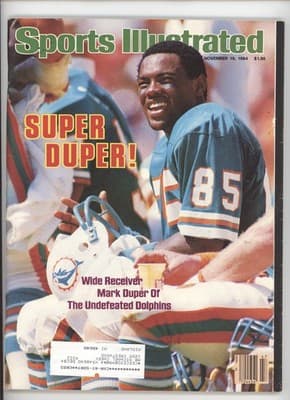 Sports Illustrated November 1984 Mark Duper Dolphins Magazine - Image 1