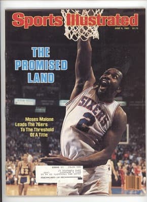Sports Illustrated June 6, 1983 Moses Malone 76ers Magazine - Image 1